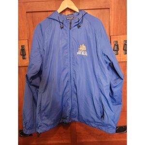 RARE! Heart Of Dixie Crew Hooded Sport-tek Windbreaker Light Blue Size XL